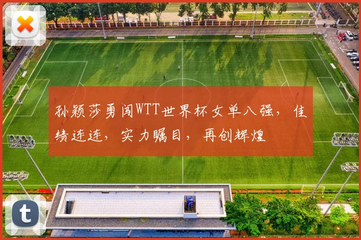 孙颖莎勇闯WTT世界杯女单八强，佳绩连连，实力瞩目，再创辉煌